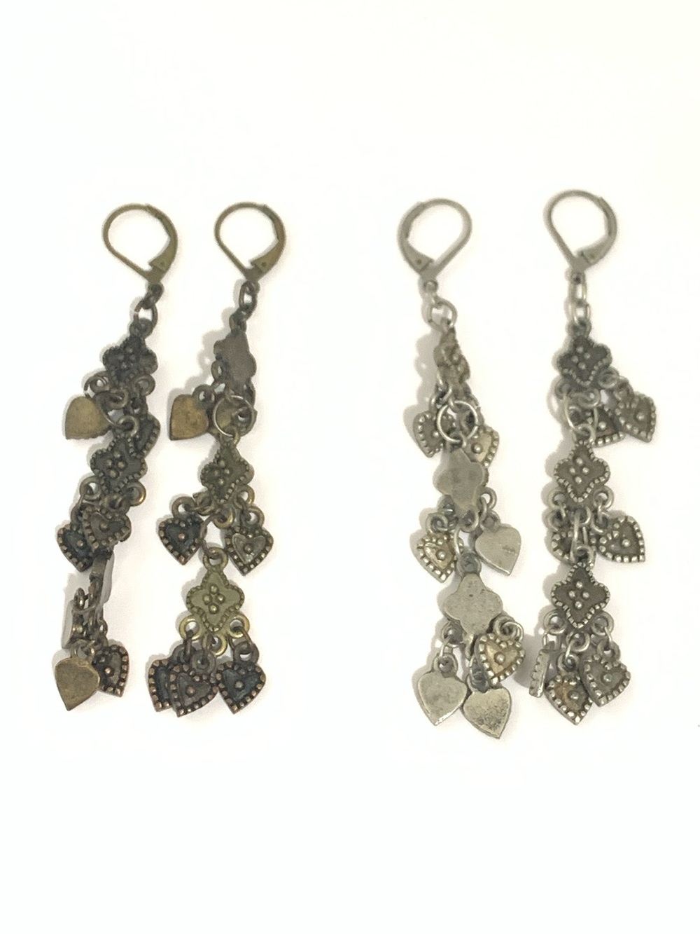 Gothic Hearts Dangle Earrings Bundle